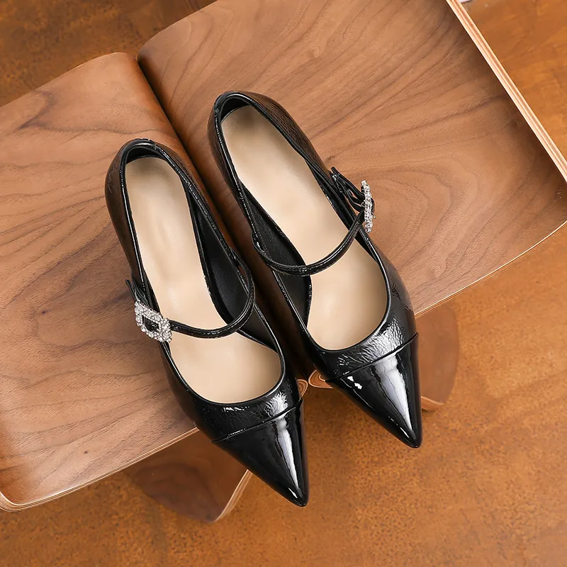 Varib Slim Heel High Heels 10cm Women's-3
