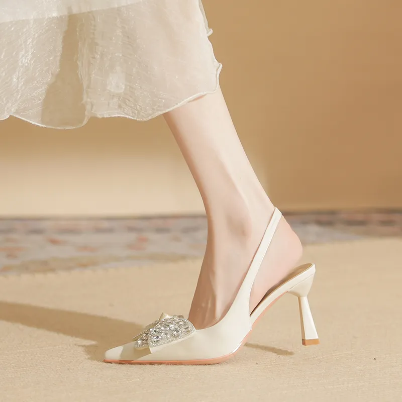 Varib Cone Heel High Heels 7.5cm Women's-5