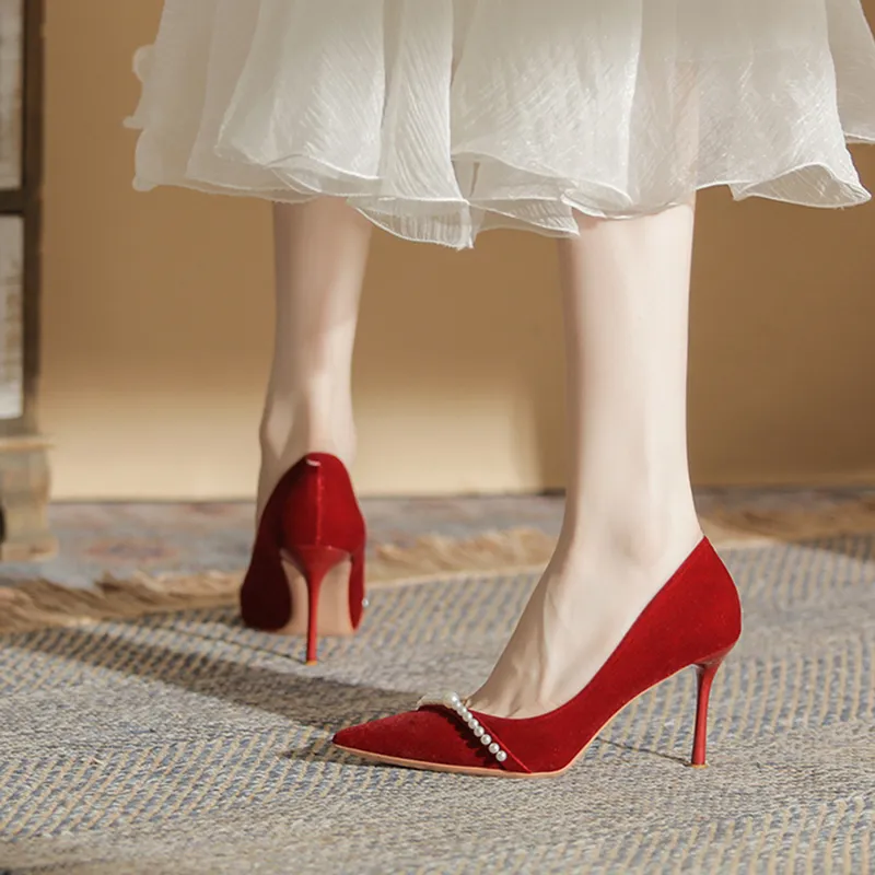 Varib Slim Heel High Heels Women's-7