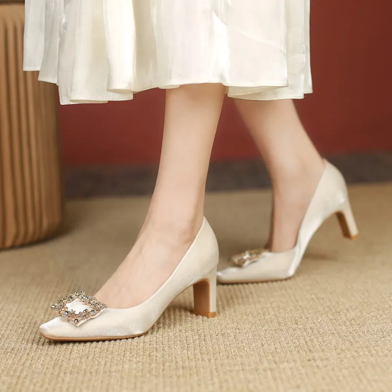 Varib Chunky Heel High Heels Women's-3