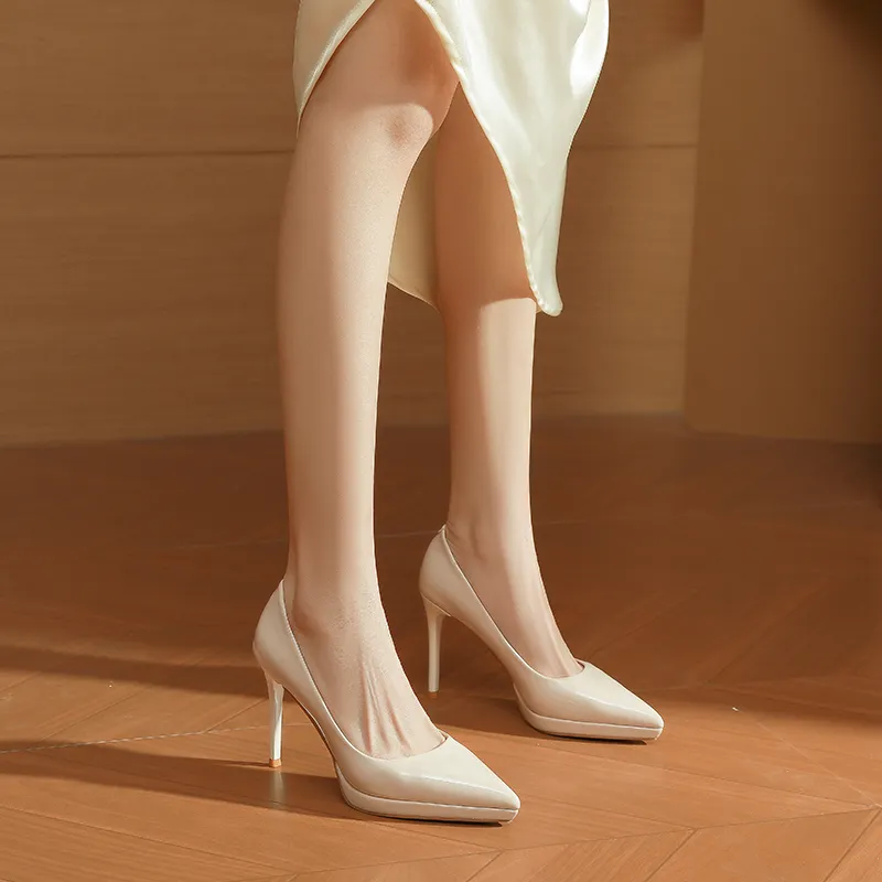 Varib Slim Heel High Heels 10cm Women's-7