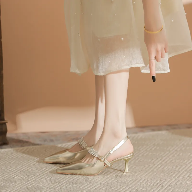 Varib Slim Heel High Heels 5cm Women's-11