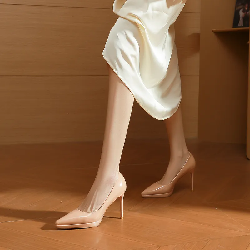 Varib Slim Heel High Heels 10cm Women's-11