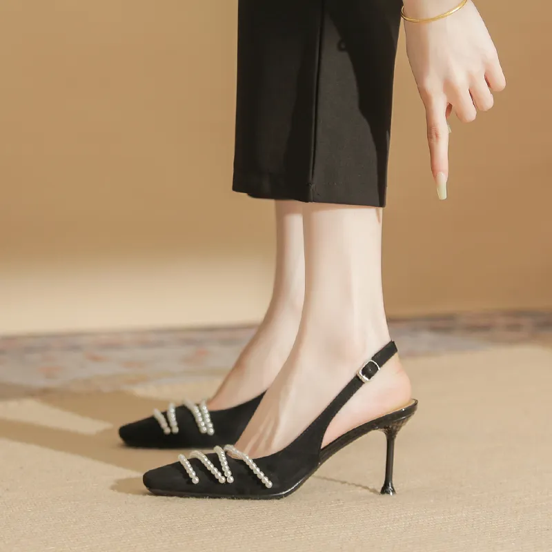 Varib Slim Heel High Heels 7.5cm Women's-12