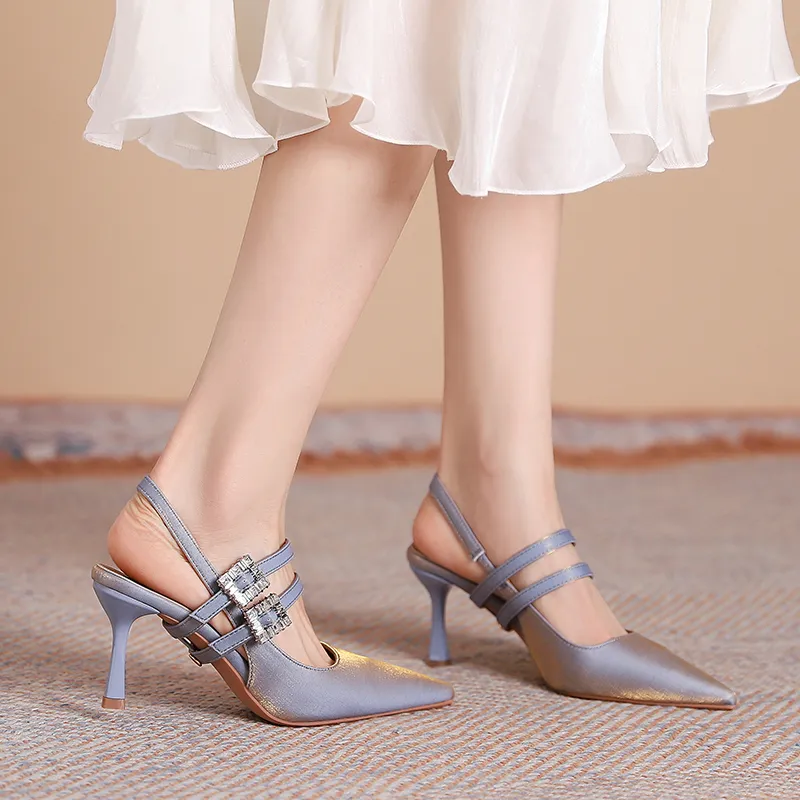 Varib Slim Heel High Heels 7CM Women's-4