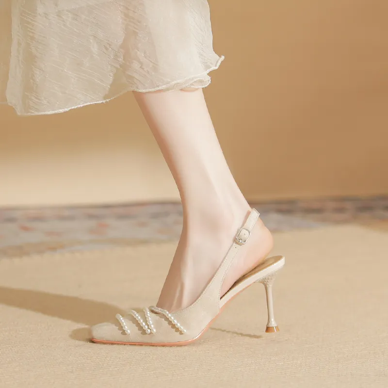 Varib Slim Heel High Heels 7.5cm Women's-6