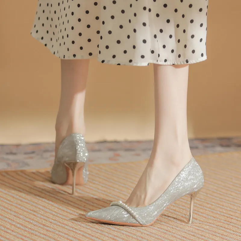 Varib Slim Heel High Heels Women's-4