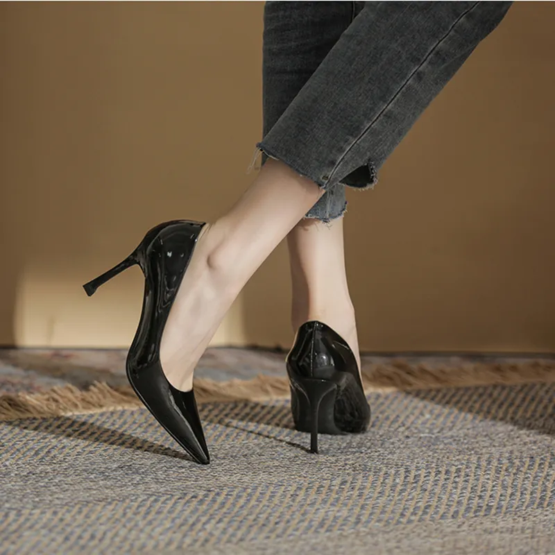 Varib Slim Heel High Heels 8cm Women's-6