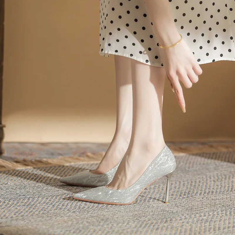 Varib Slim Heel High Heels Women's-5