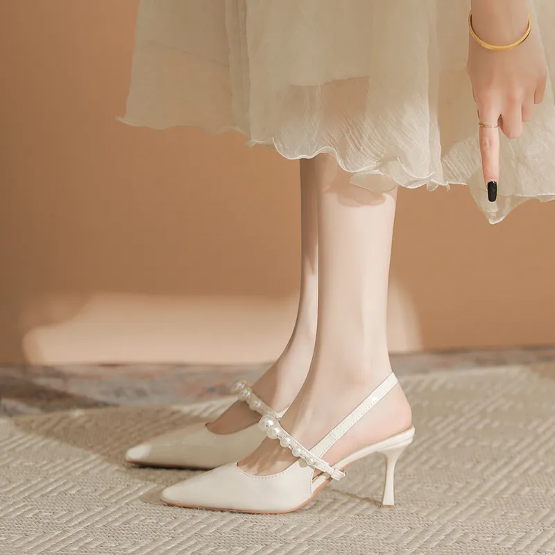 Varib Slim Heel High Heels 7cm Women's-4