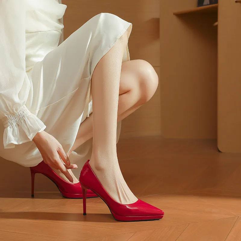 Varib Slim Heel High Heels 10cm Women's-19