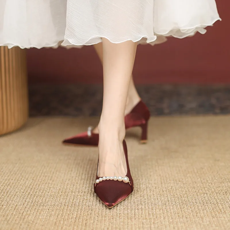 Varib Chunky Heel High Heels 6CM Women's-12