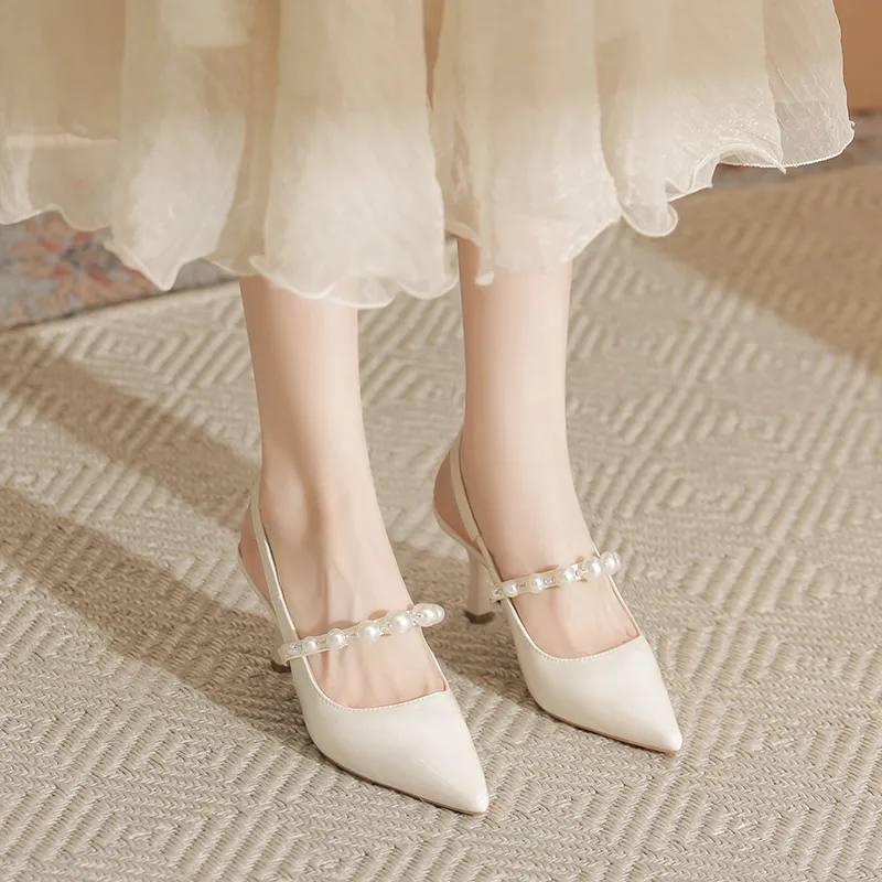 Varib Slim Heel High Heels 7cm Women's-5