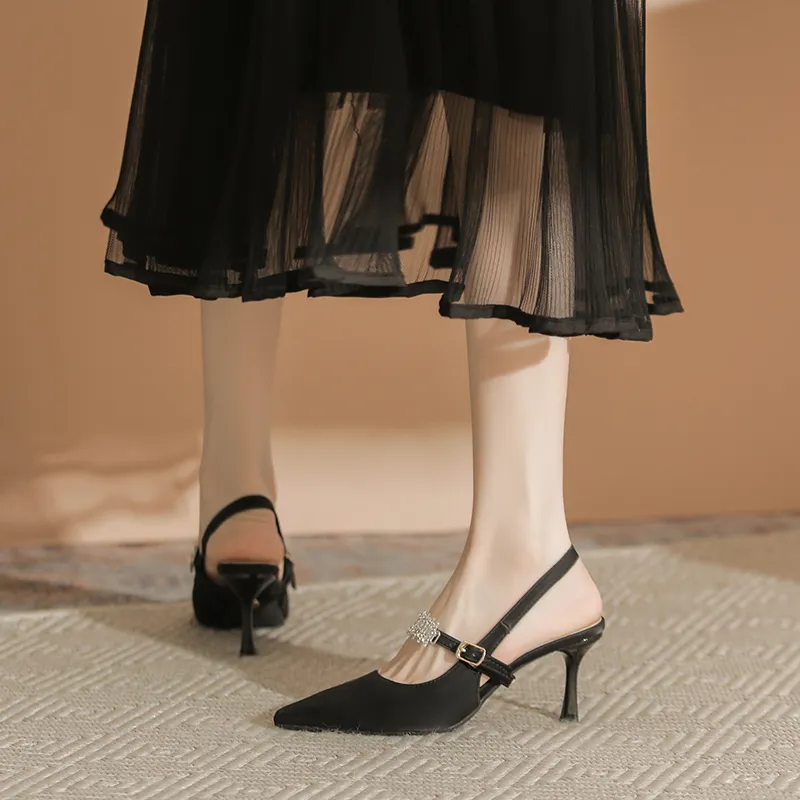 Varib Slim Heel High Heels 7cm Women's-2