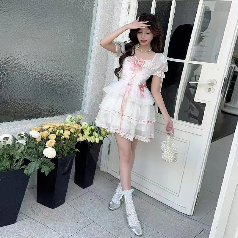 AINUOERMY Short Sleeved Dress Women's-8