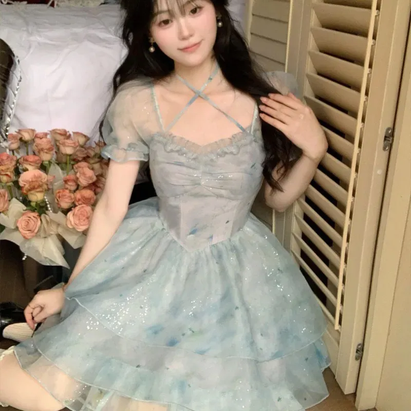 AINUOERMY Short Sleeved Dress Women's-6
