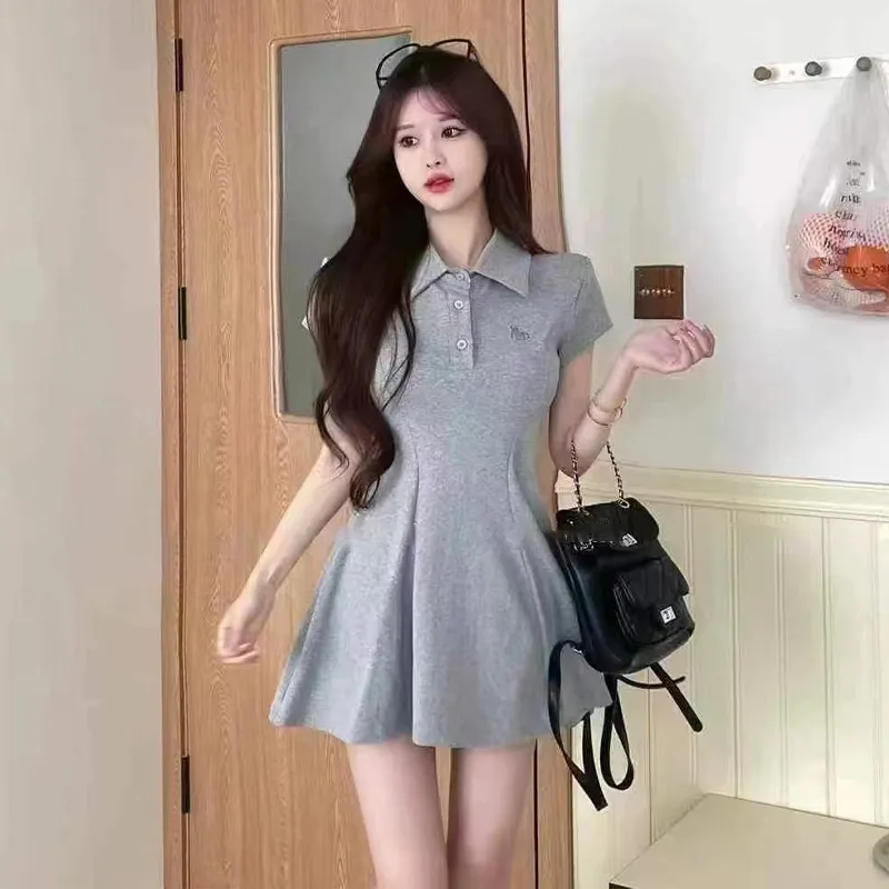 AINUOERMY Short Sleeved Dress Women's-56