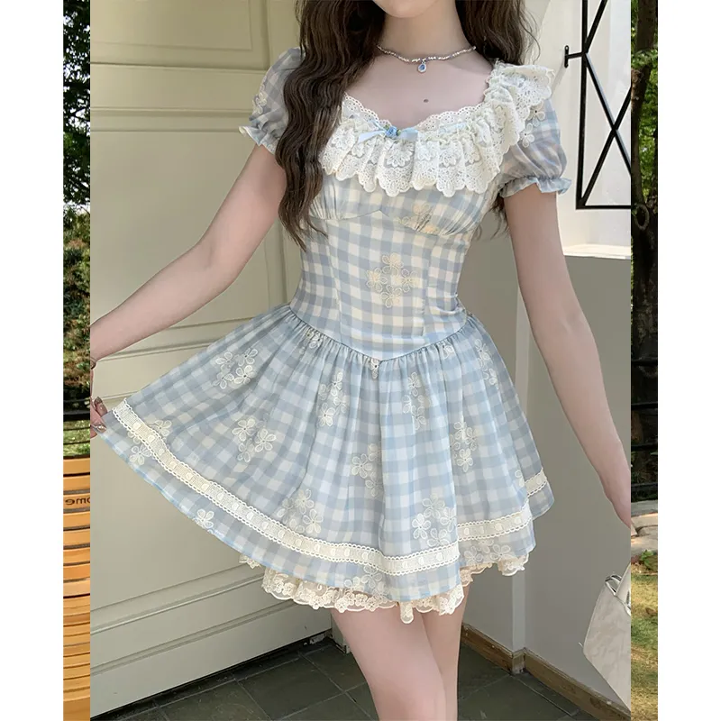 AINUOERMY Short Sleeved Dress Women's-11