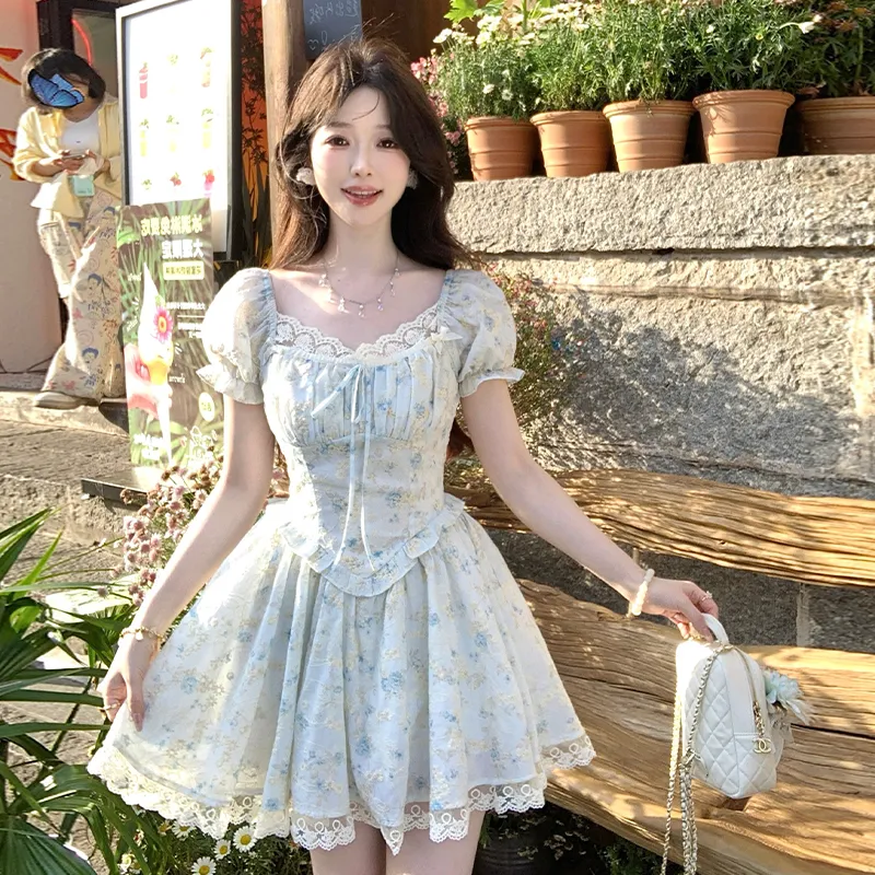 AINUOERMY Short Sleeved Dress Women's-10