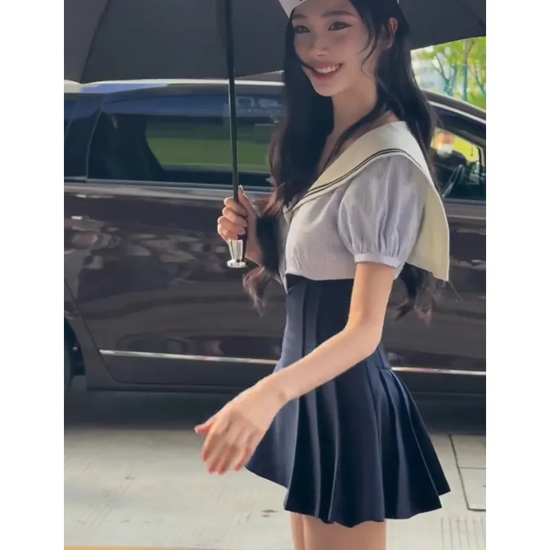 AINUOERMY Two Piece Skirt Sets Women's-5
