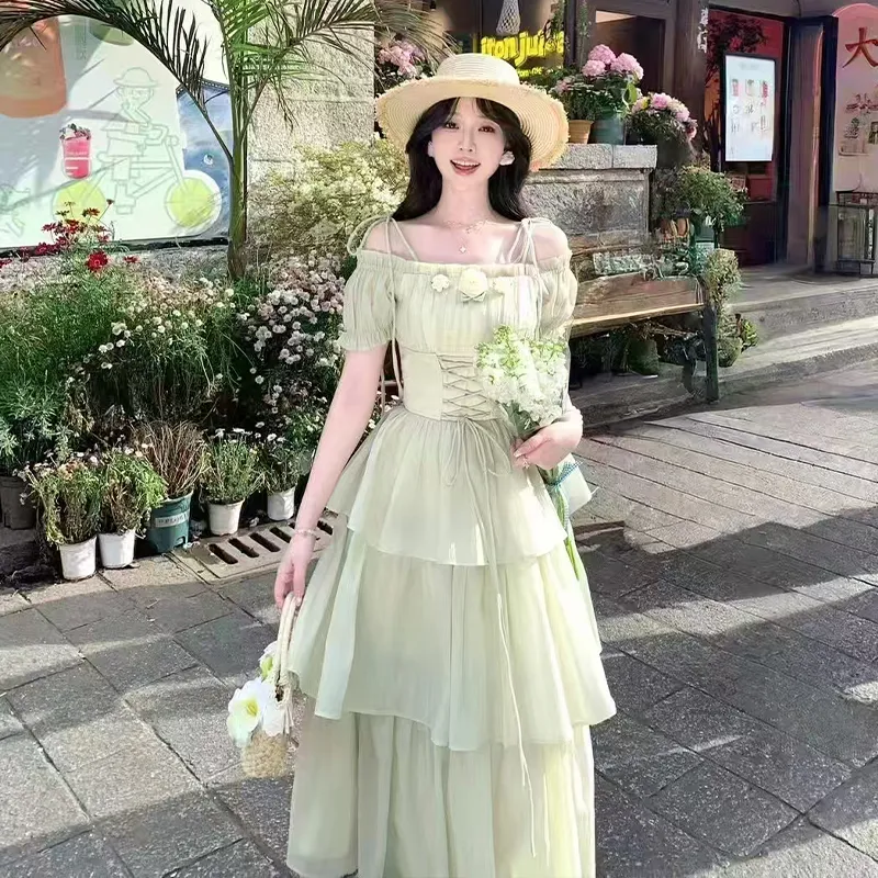 AINUOERMY Short Sleeved Dress Women's-8