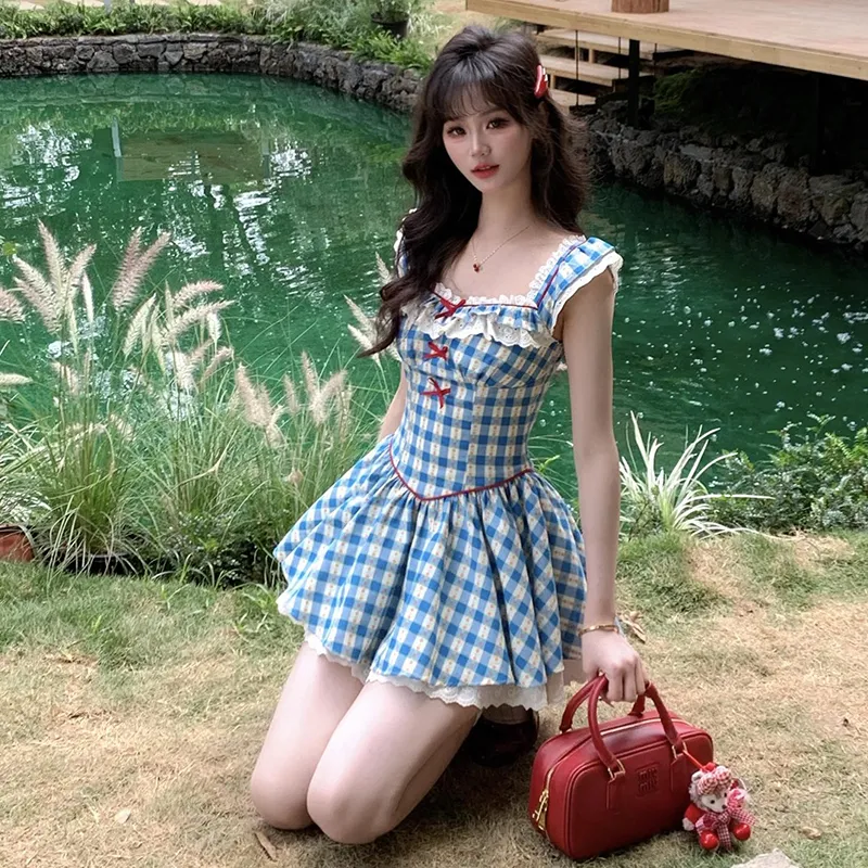 AINUOERMY Short Sleeved Dress Women's-12