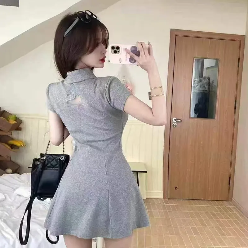 AINUOERMY Short Sleeved Dress Women's-57