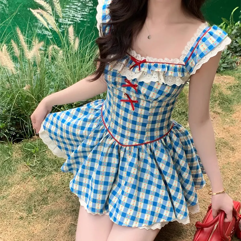 AINUOERMY Short Sleeved Dress Women's-2