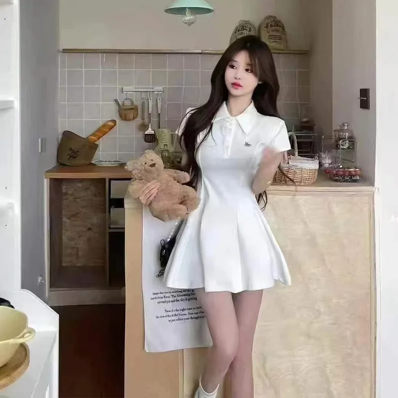 AINUOERMY Short Sleeved Dress Women's-23