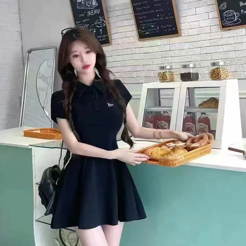 AINUOERMY Short Sleeved Dress Women's-32