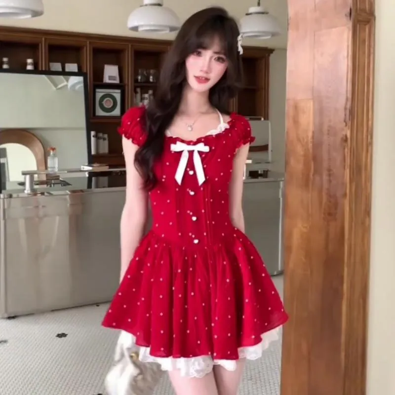AINUOERMY Short Sleeved Dress Women's-9