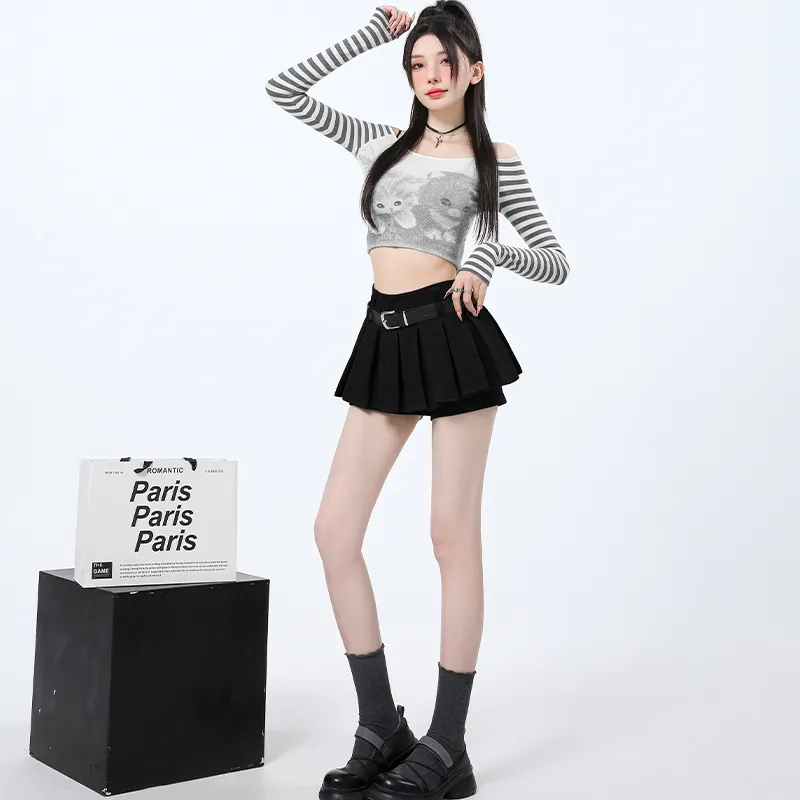 KUNZHUDAXIANG Casual Short Skirts Women's-19