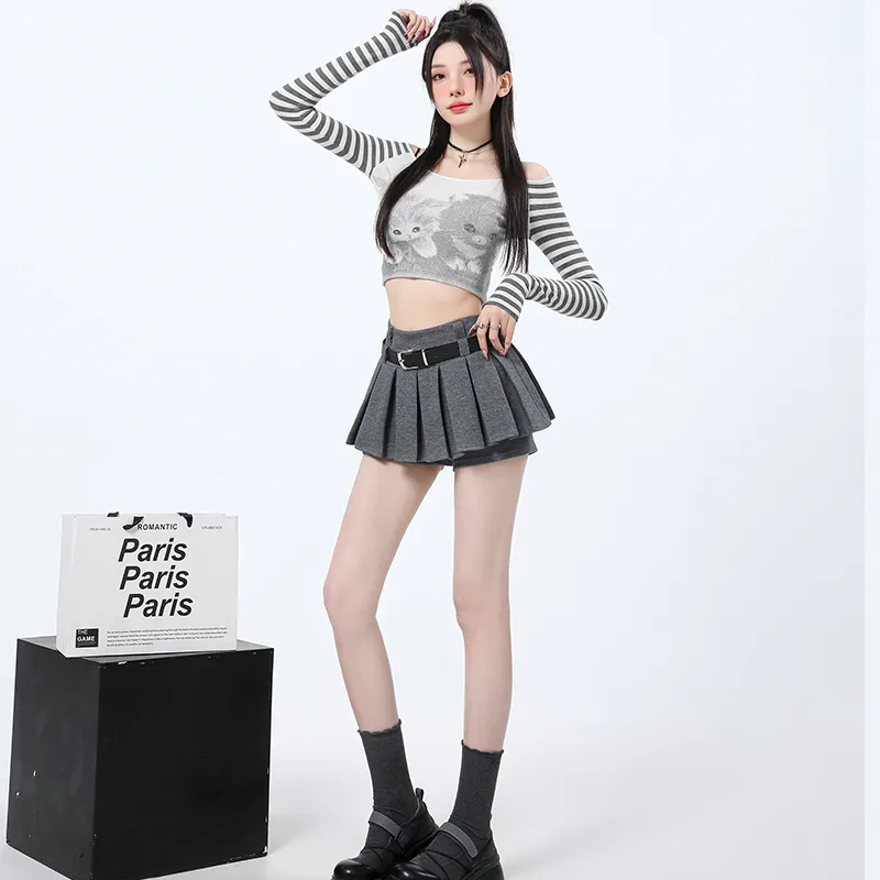 KUNZHUDAXIANG Casual Short Skirts Women's-12
