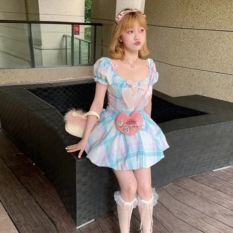 AINUOERMY Short Sleeved Dress Women's-5
