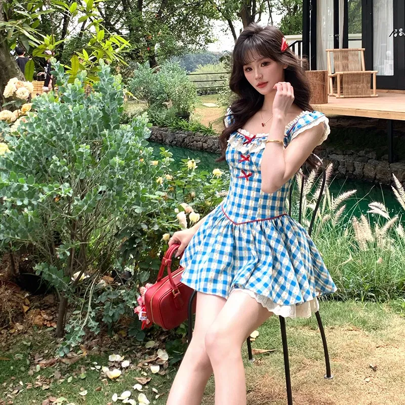 AINUOERMY Short Sleeved Dress Women's-9