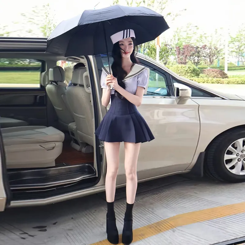 AINUOERMY Two Piece Skirt Sets Women's-2
