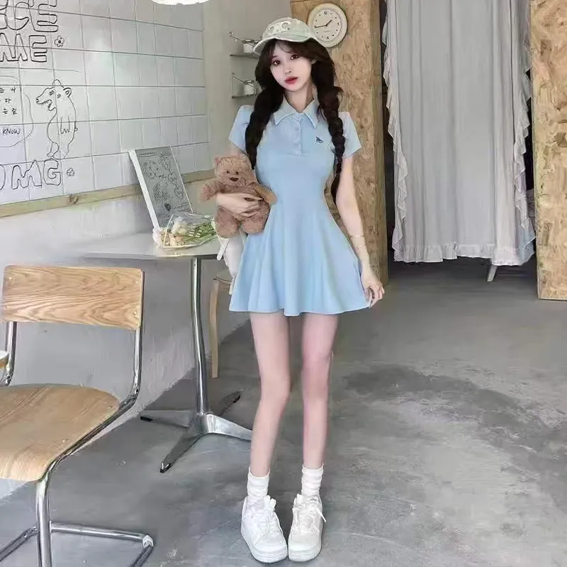 AINUOERMY Short Sleeved Dress Women's-43