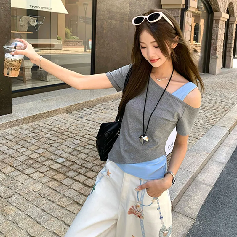 AINUOERMY Regular T Shirt Women's-23
