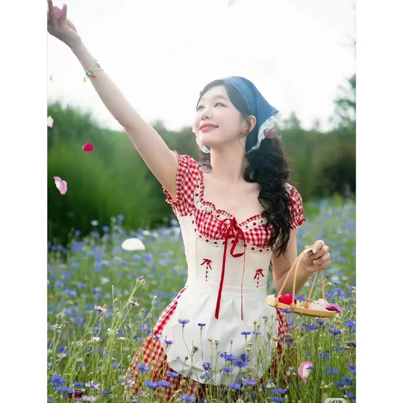 AINUOERMY Short Sleeved Dress Women's-10