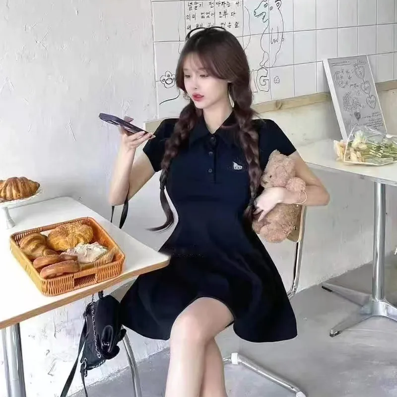 AINUOERMY Short Sleeved Dress Women's-34