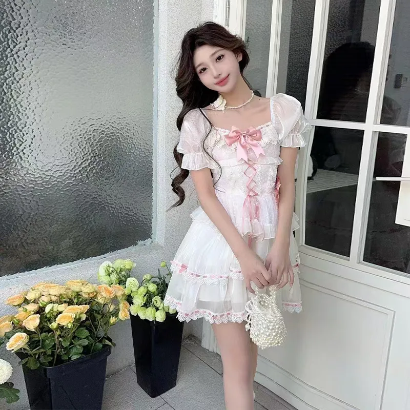 AINUOERMY Short Sleeved Dress Women's-7