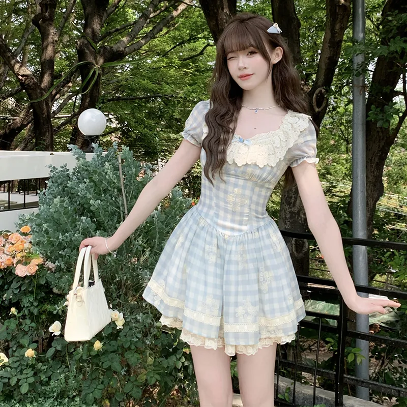 AINUOERMY Short Sleeved Dress Women's-9