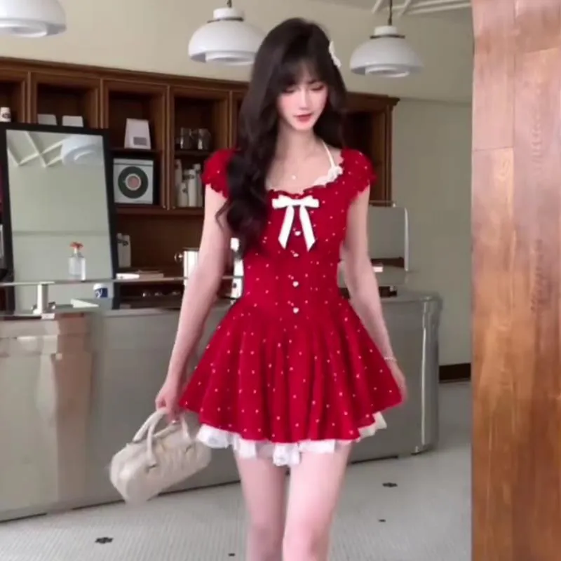 AINUOERMY Short Sleeved Dress Women's-13