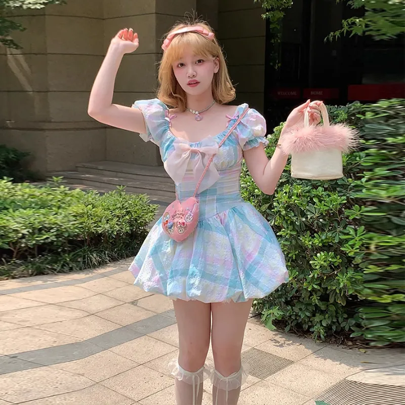 AINUOERMY Short Sleeved Dress Women's-7