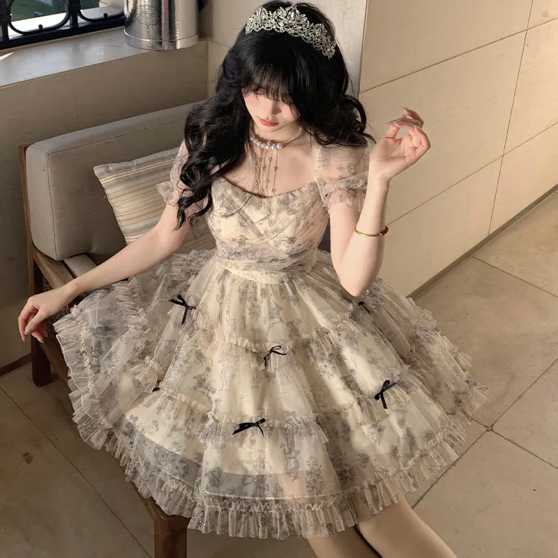 KUNZHUDAXIANG Short Sleeved Dress Women's-14