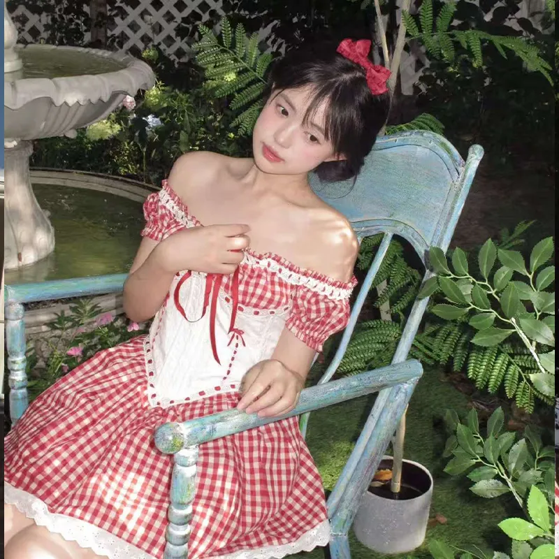AINUOERMY Short Sleeved Dress Women's-13