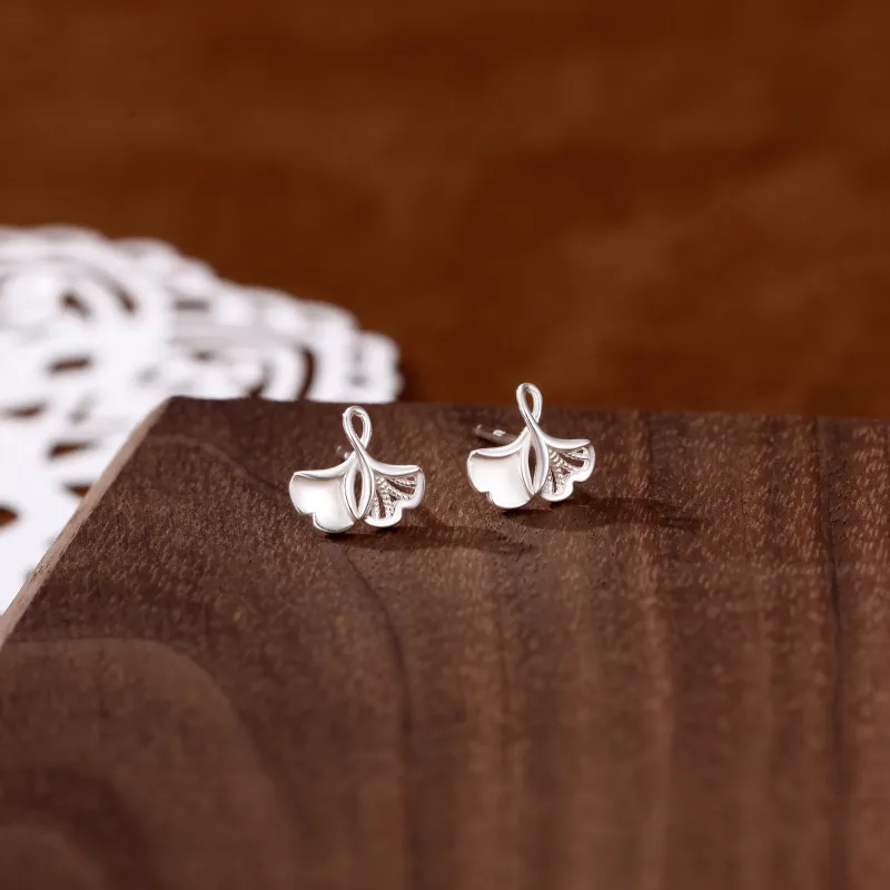 Hi There 999 Fine Silver Stud Earrings Women's-1