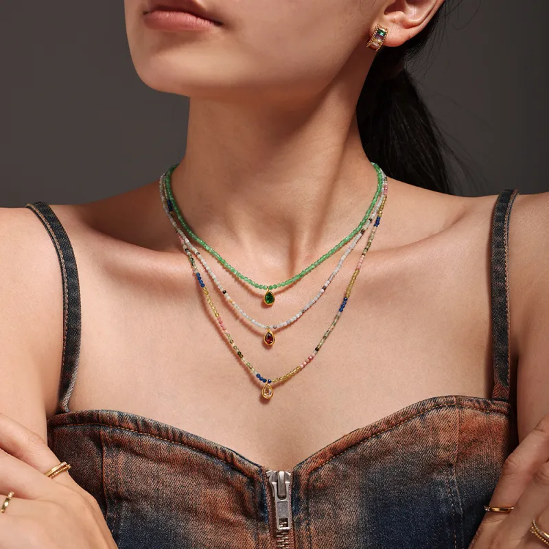 Hi There S925 Silver Necklaces Women's-2