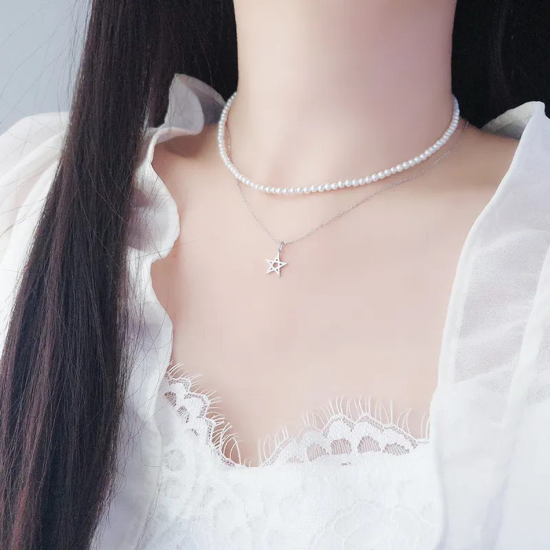 Hi There S925 Silver Necklaces Women's-4
