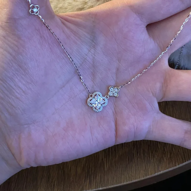 Hi There S925 Silver Necklaces Women's-2